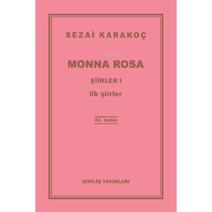 Monna Rosa Şiirler - I