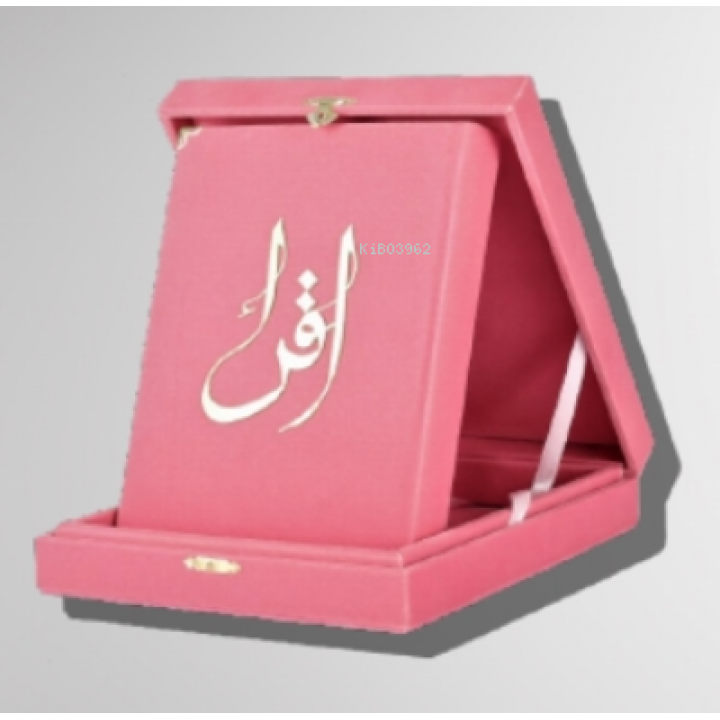 Kuranı Kerim Hafız Boy “Kadife Kutulu” Pembe