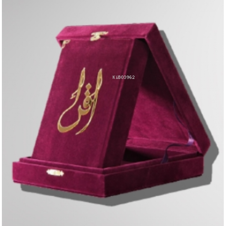 Kuranı Kerim Hafız Boy “Kadife Kutulu“ Mor