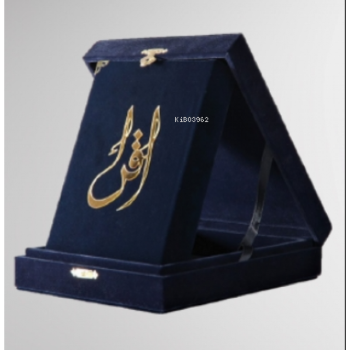 Kuranı Kerim Hafız Boy “Kadife Kutulu” Lacivert