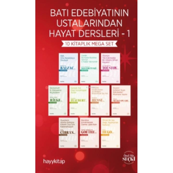 Batı Edebiyatının Ustalarından Hayat Dersleri 1 - 10 Kitaplık Mega Set