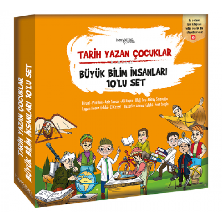 Tarih Yazan Çocuklar -Büyük Bilim İnsanları 10’lu Set