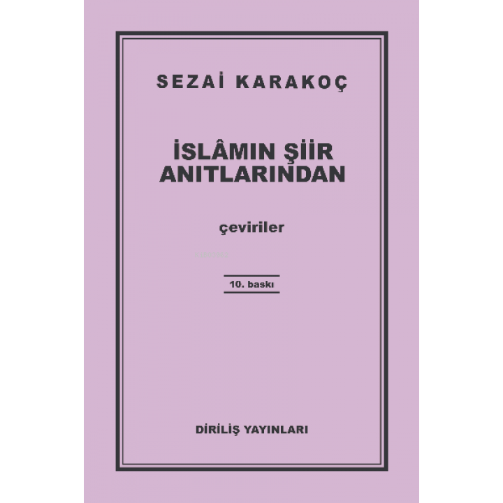 İslamın Şiir Anıtlarından