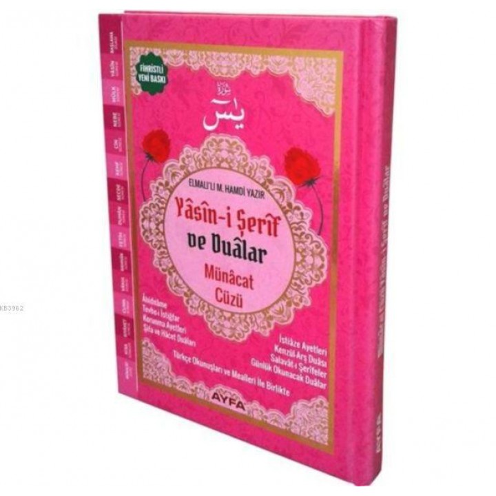 Münacat Cüzü Yasini Şerif ve Dualar Çanta Boy - Ciltli