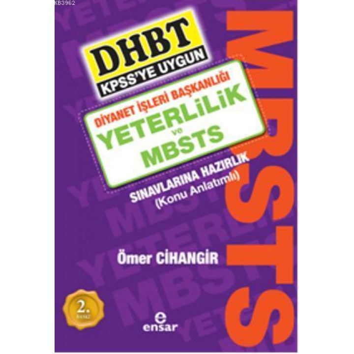 Diyanet İşleri Başkanlığı Yeterlilik Ve Mbsts Sınavlarına Hazırlık Kitabı