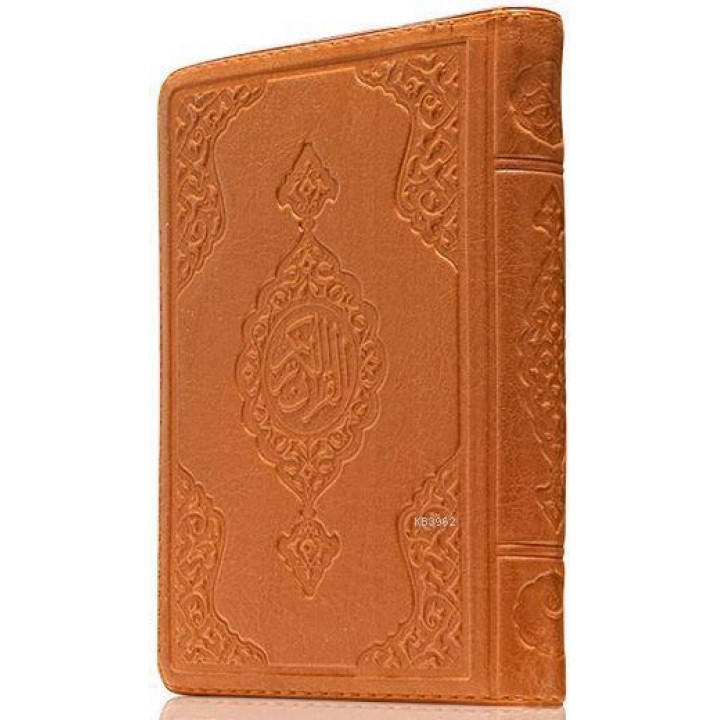 Çanta Boy Kur'an-ı Kerim (Taba Renk, Kılıflı, Mühürlü)