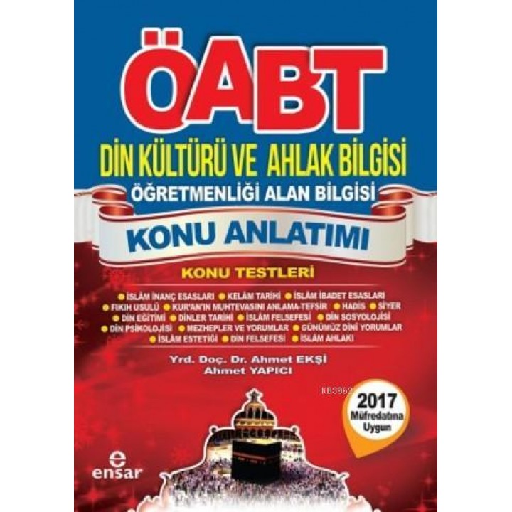 ÖABT Din Kültürü ve Ahlak Bilgisi Öğretmenliği Alan Bilgisi Konu Anlatımı