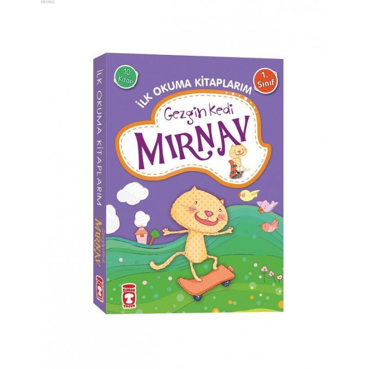Gezgin Kedi Mırnav İlk Okuma Kitaplarım Set (10 Kitap)