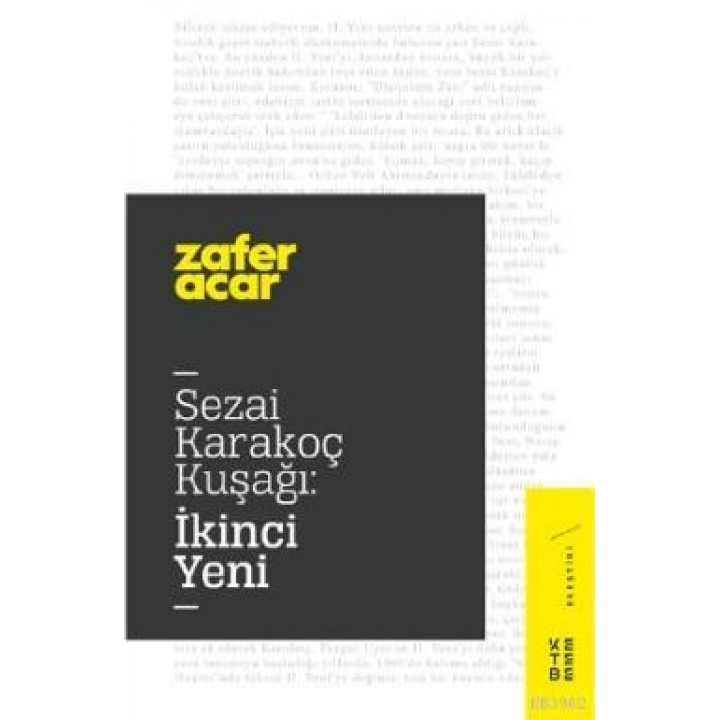 Sezai Karakoç Kuşağı:İkinci Yeni