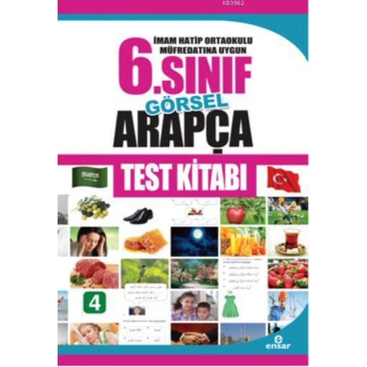 İmam Hatip Ortaokulu Müfredatın Uygun 6. Sınıf Görsel Arapça Test Kitabı