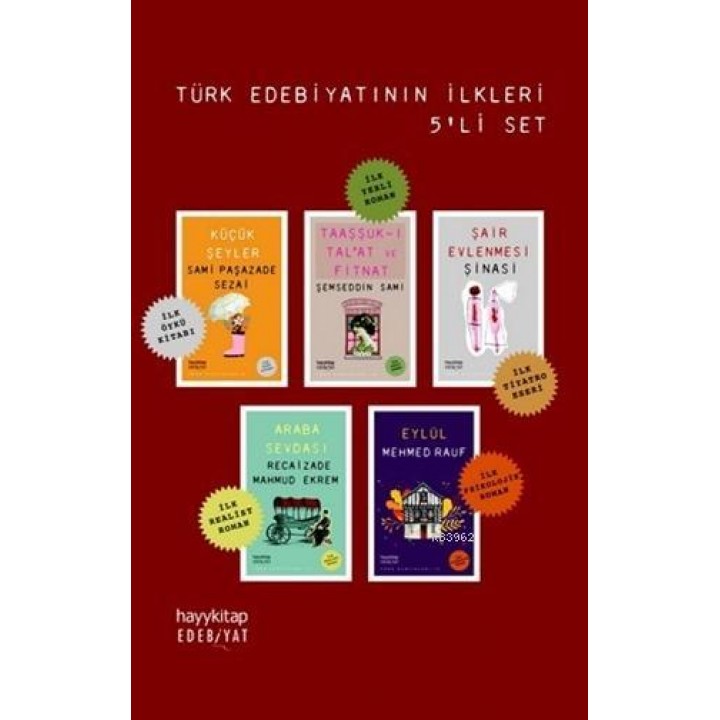 Türk Edebiyatının İlkleri Seti (5 Kitap Takım)